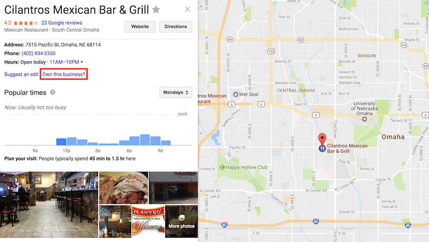 claim unverified business on google maps