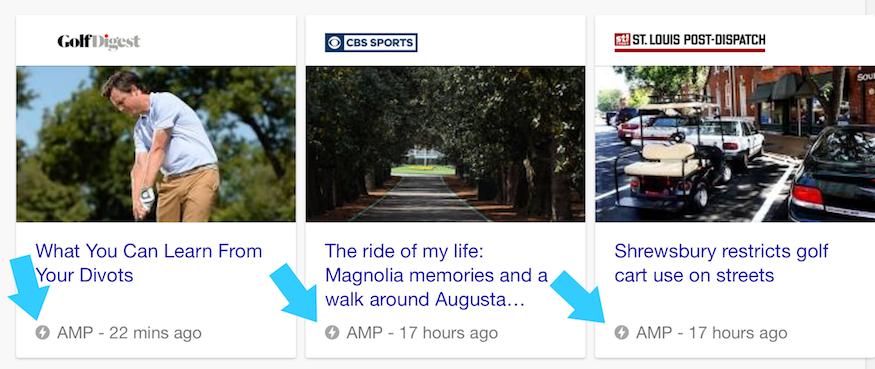 google amp carousel for news articles