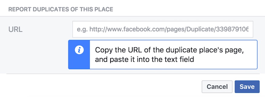 reporting duplicates on facebook