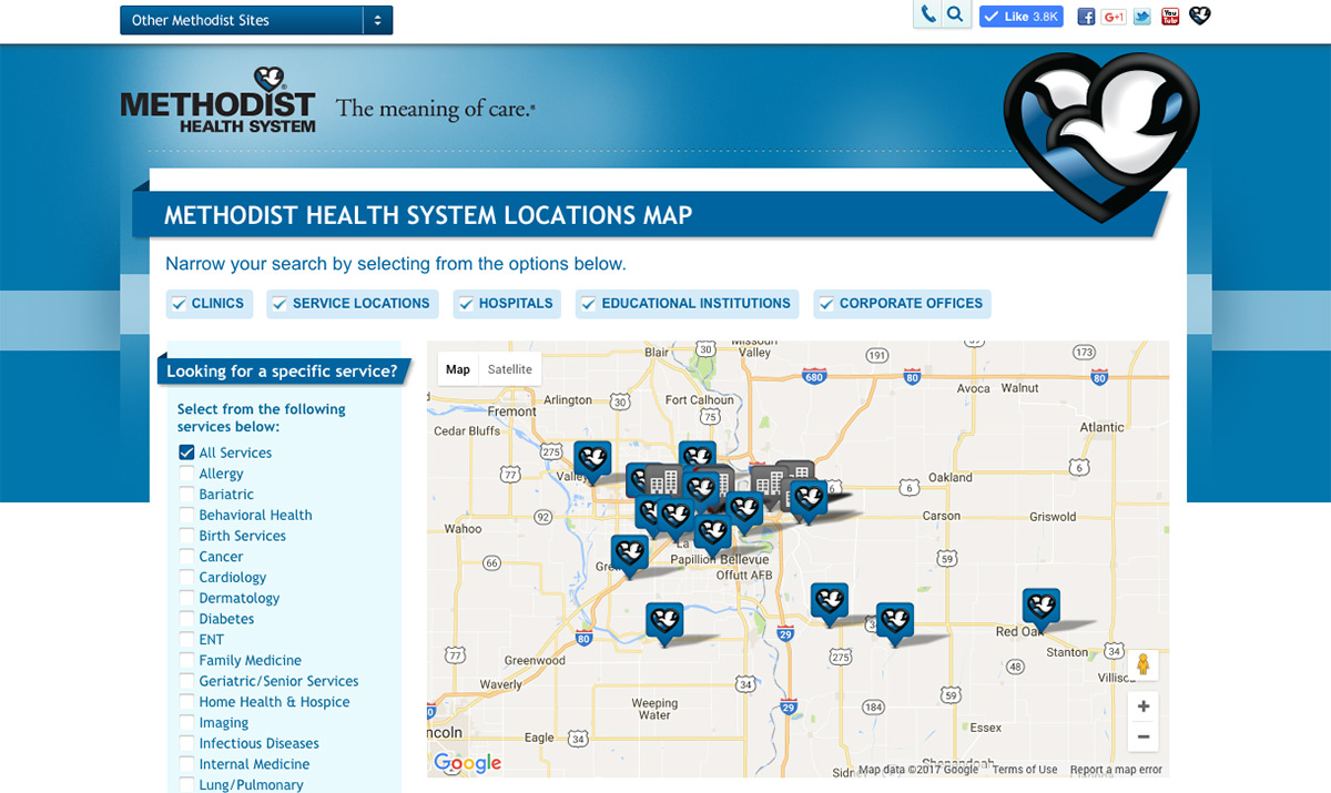 Central Methodist Campus Map